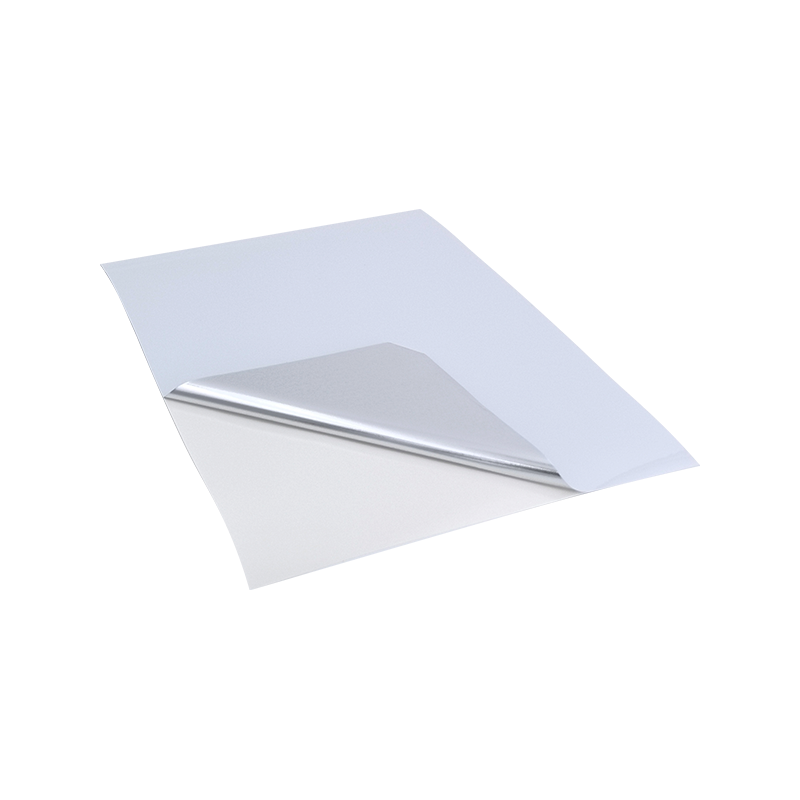 25um zářivě bílá samolepicí papírová samolepka na pneumatiky z hliníkového PET filmu 