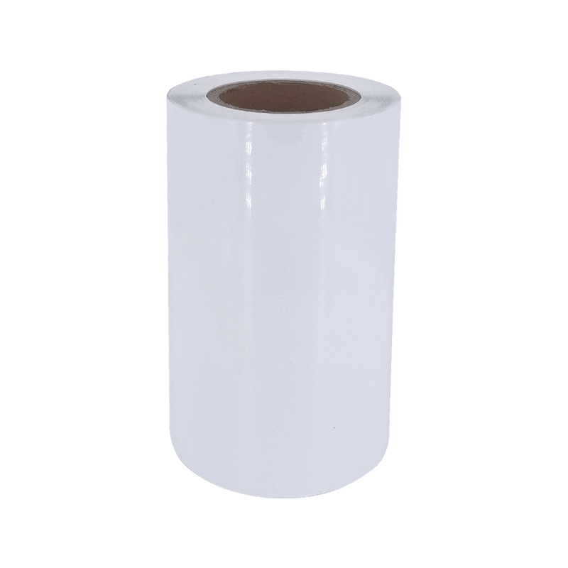 25um zářivě bílá samolepicí papírová samolepka na pneumatiky z hliníkového PET filmu 