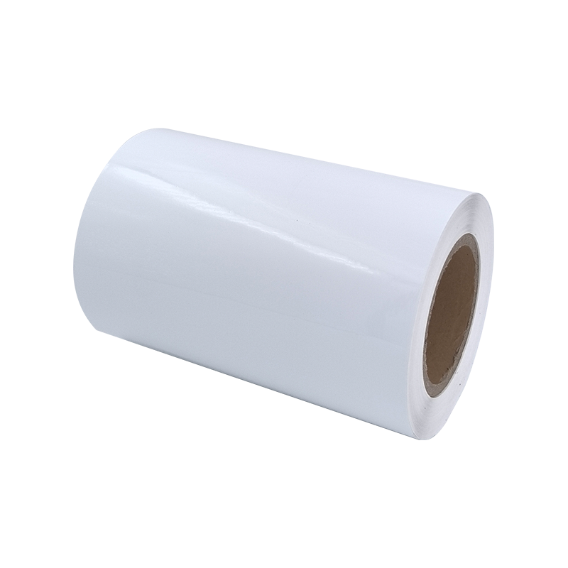 25um zářivě bílá samolepicí papírová samolepka na pneumatiky z hliníkového PET filmu 