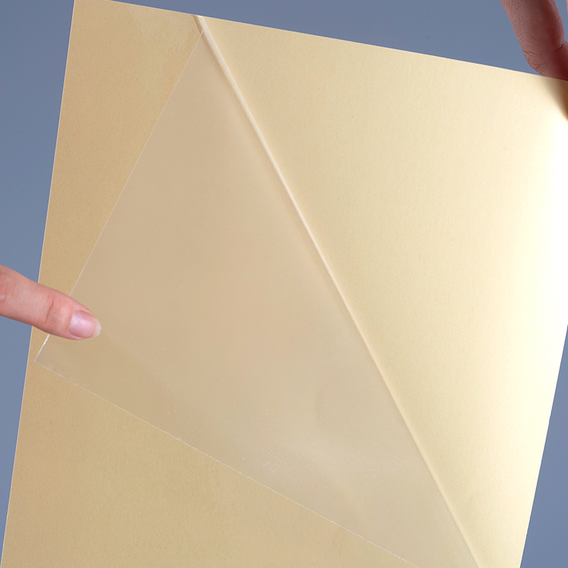 50mic transparentní samolepicí polyesterová fólie Vinyl Sticker Tisk štítků Jumbo Roll