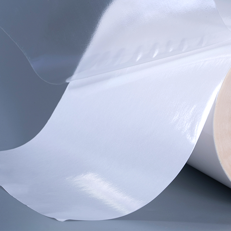 50mic transparentní samolepicí polyesterová fólie Vinyl Sticker Tisk štítků Jumbo Roll