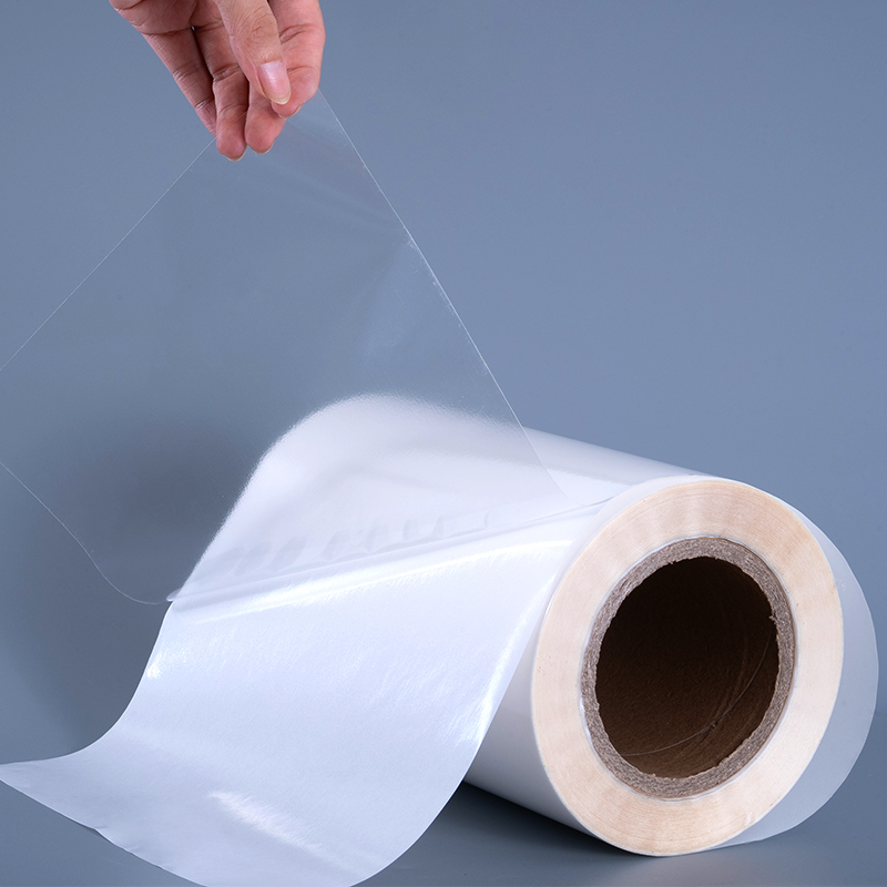 50mic transparentní samolepicí polyesterová fólie Vinyl Sticker Tisk štítků Jumbo Roll