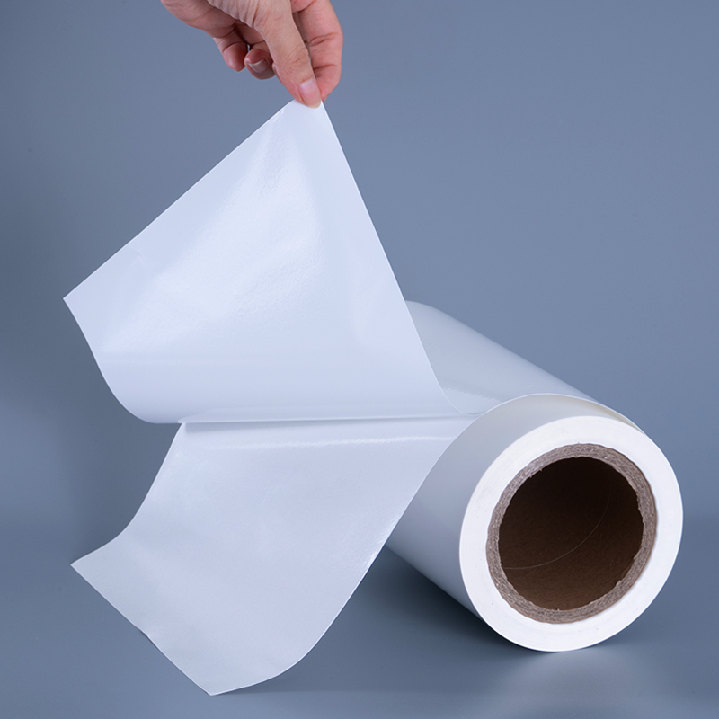 25mic lesklý PET vinylový filmový materiál štítků s akrylovým lepidlem Jumbo role pro inkoustový tisk